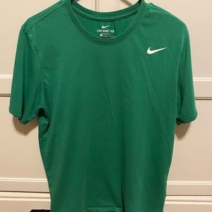 Nike green dry fit shirt size large